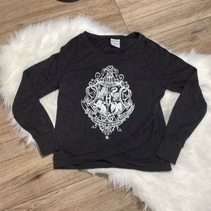 Harry Potter Black Womens Soft Crewneck Sweatshirts Size Small